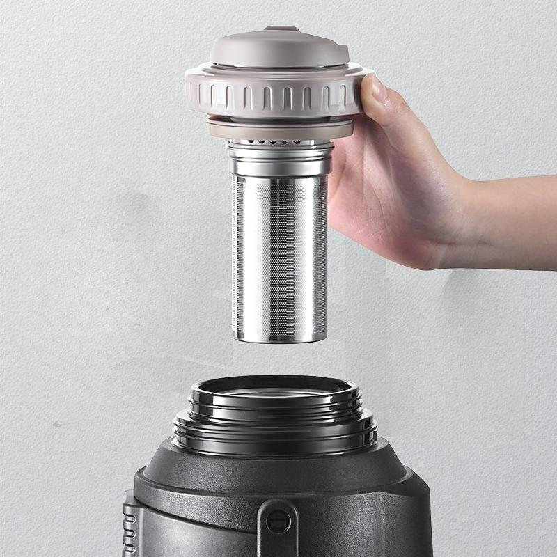 Портативный термос-чайник, термос-чайник из нержавеющей стали большой вместимости, уличный портативный термос сверхбольшой вместимости