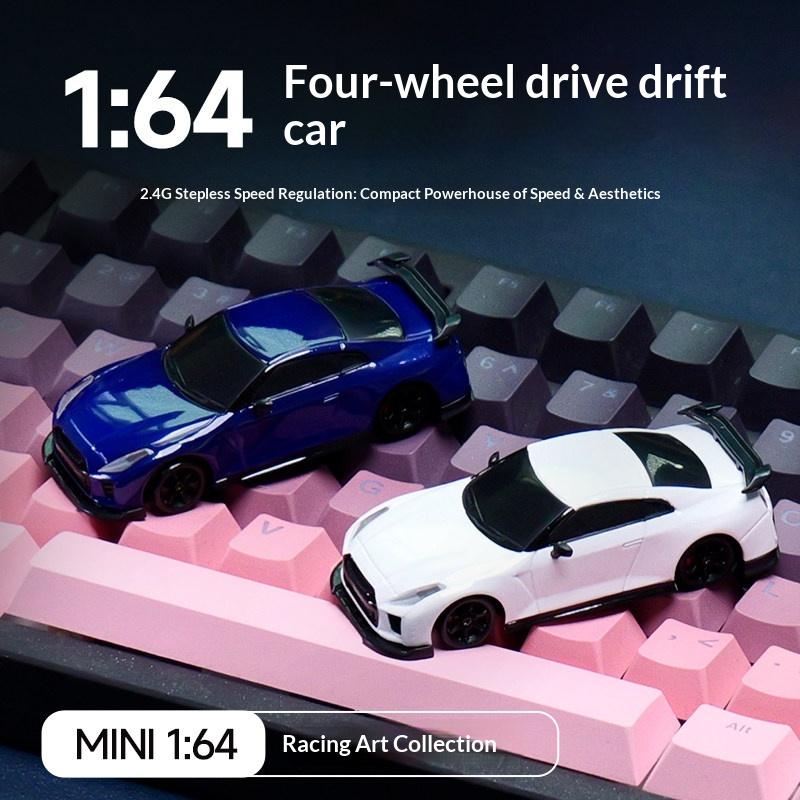 Радиоуправляемая машина 1:64 Мини Полноприводный Высокоскоростной Дрифт Гонки Модель Настольное украшение Подарок другу