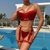 Сексуальное женское белье, ночной клуб, горячая девушка, сексуальный комплект из четырех предметов