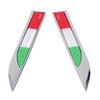 1Pair 3D Metal Car Decoration Metal Adhesive Italy Flag Truck Car Badge Emblem Sticker for Car Motorcycle Sticker