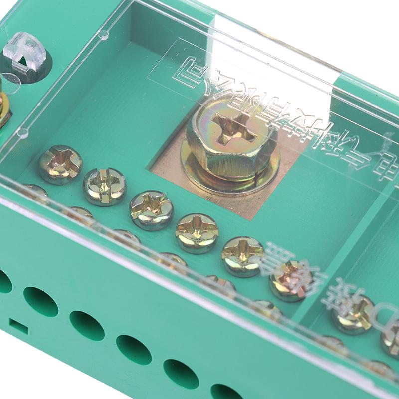 Single Phase 2-In 4/12 Outgoing Brass Terminal Block Box Household Distribution Box Junction Box Terminal Block 220 V