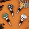 Halloween Wine Stopper In Pumpkin Shape, A Festive Gift, Zinc Alloy Wine Bottle Stopper for Preservation and Sealing