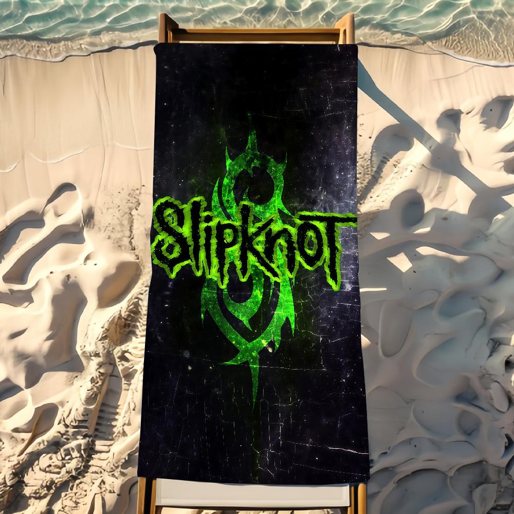 Rock Band S-Slipknot Полотенце Пляжное Полотенце Дорожное Легкое Приятное для Кожи Для Бассейна Пляжа Кемпинга Круиза Лето