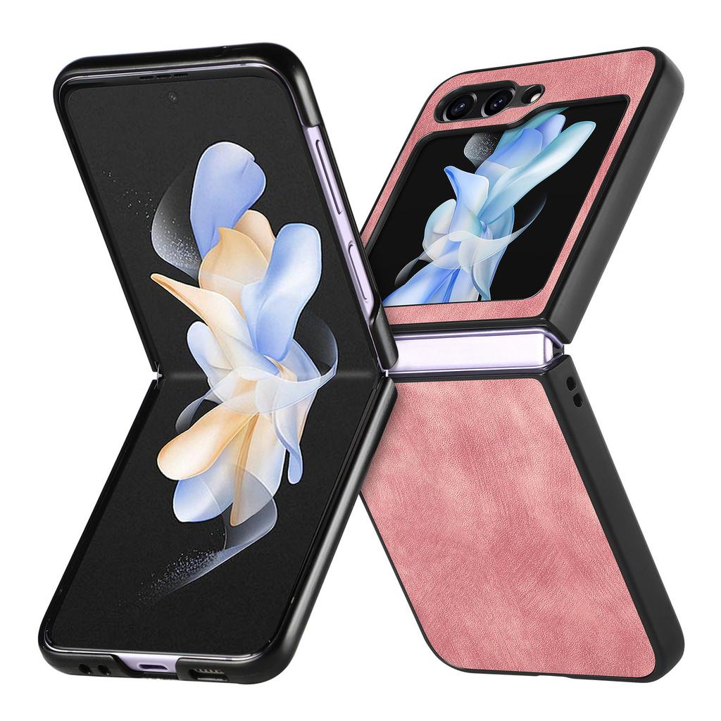 For Samsung Galaxy Z Flip7 FE 5G/Z Flip6 5G Case Vintage Leather+PC Slim Fit Phone Cover