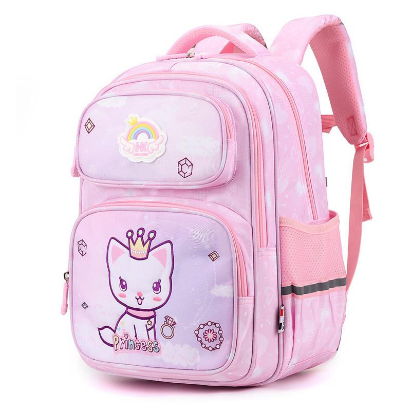Cool Modern Nylon Book Bag For Big Class Elementary Kids Breathable And Spine-protecting
