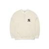 New MLB Base Logo Sweatshirts Unisex White 3AMT00314-50CRS