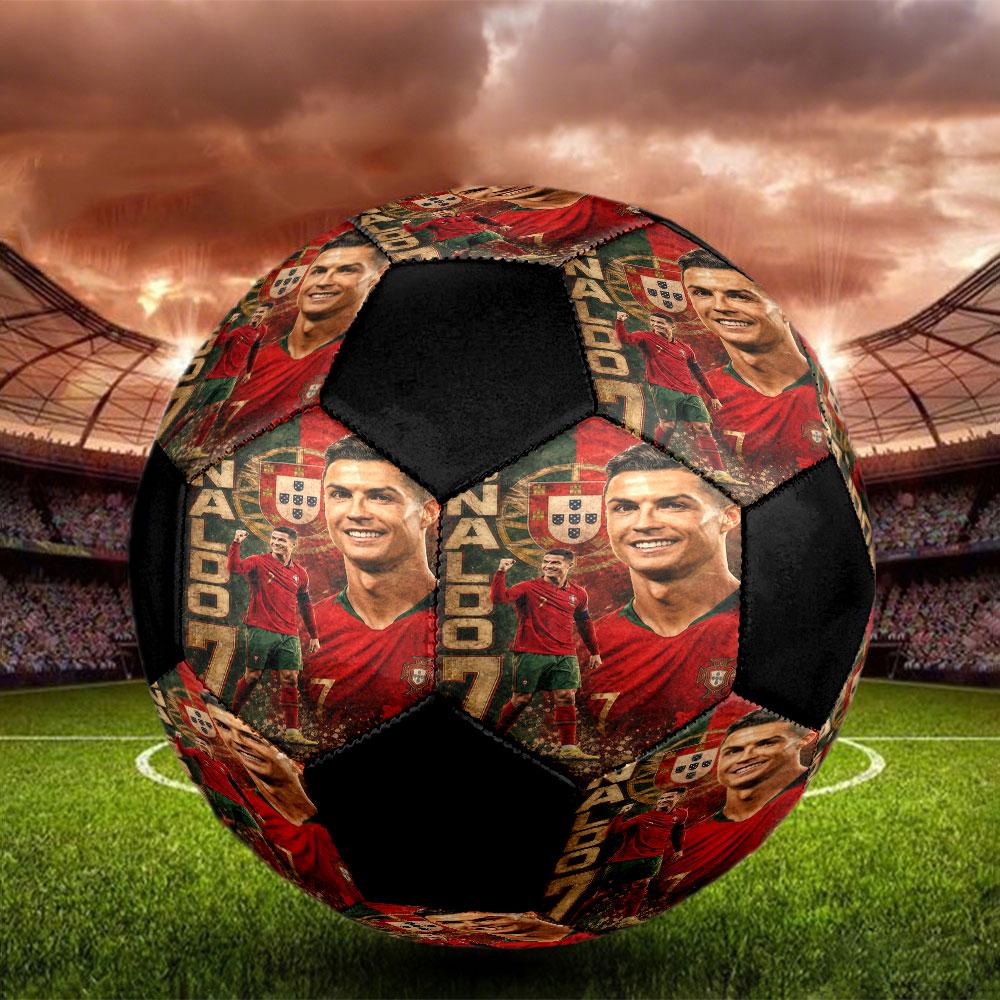 1 шт. Футбольный мяч CR7 Размер 5 Мяч для мини-футбола Модный Цветной Игра на заднем дворе - Отличный Подарок для Спортивных Фанатов HE19