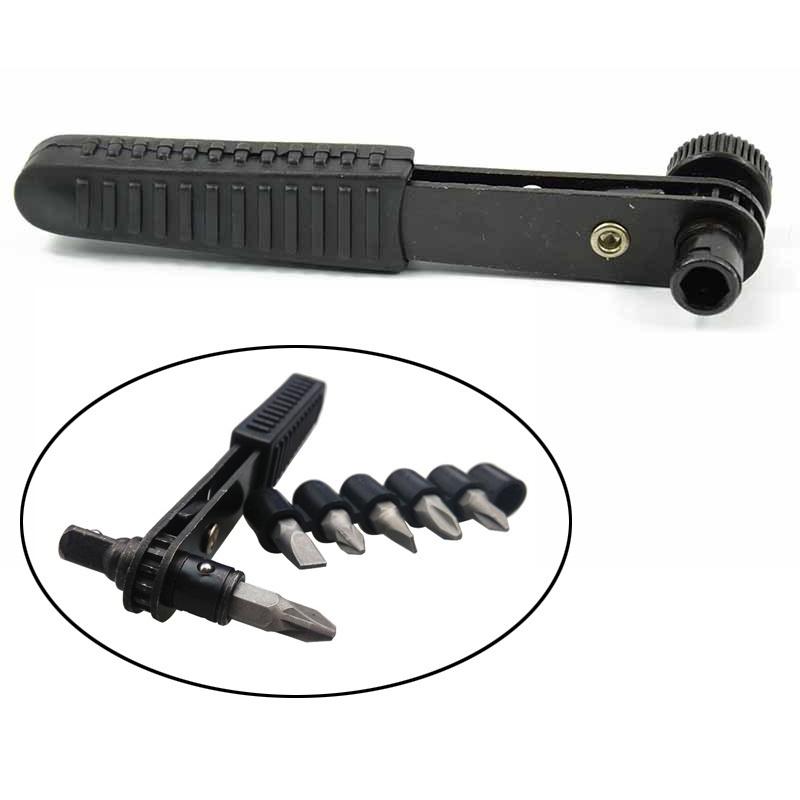 Mini Wind Approved Ratchet Wrench Screwdriver Screwdriver Quarter Pole Socket Wrench Sets