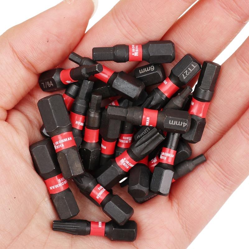 Impact Hex Head Metric Bits Set Alloy Steel Magnetic Torx Screwdriver Bit Extension Rod Drill Bits Power Drill Parts Accessories