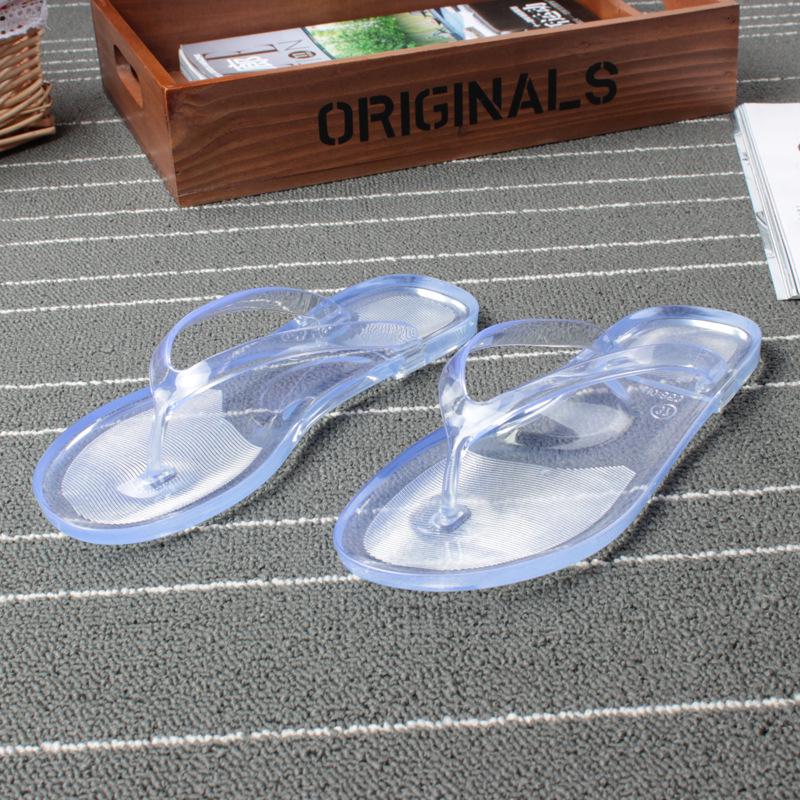 Женские летние шлепанцы, тапочки, женские плоские прозрачные туфли из желе, женская модная обувь с застежкой-молнией, уличные пляжные туфли-стринги