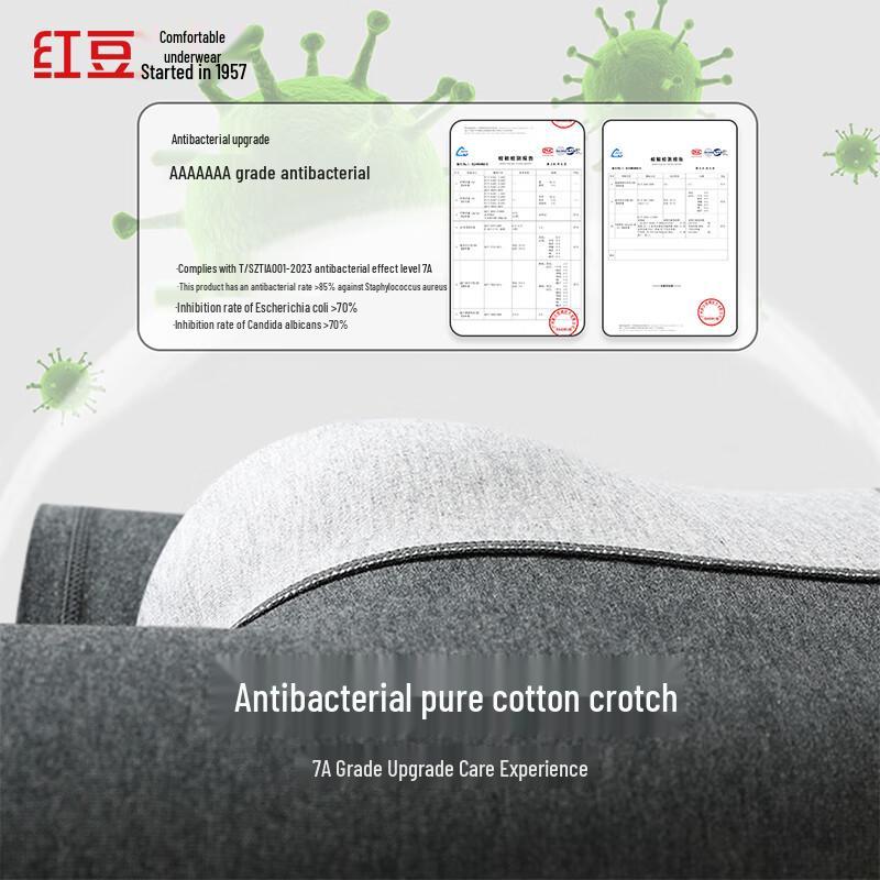 Мужские антибактериальные боксеры-брифы из облачного хлопка Hongdou