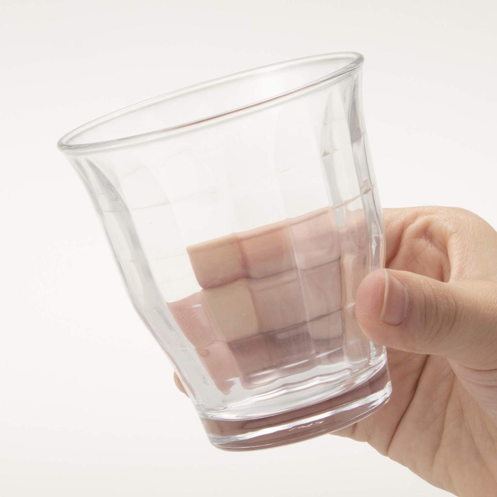 Toyo Sasaki Glass Tumbler Glass Tritone Tumbler 225ml Set of 6 Made in Japan Dishwasher safe Glass cup Glassware Coffee glass Juice glass Commercial