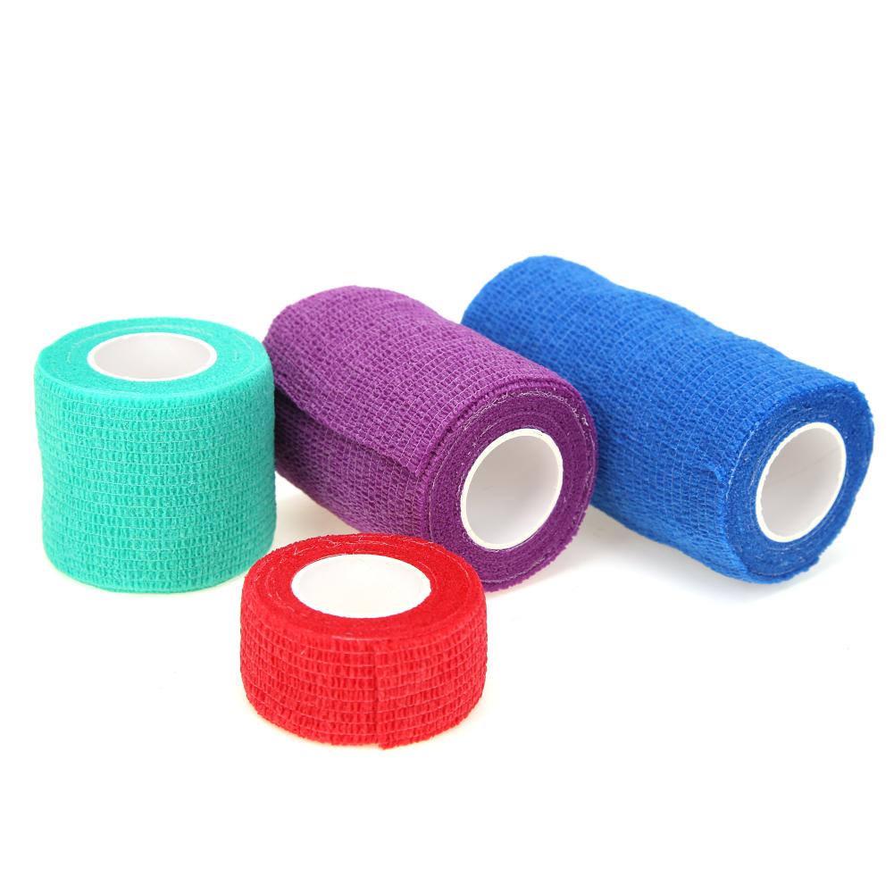 5Pcs Self-adhesive Elastic Bandage for Pet Dog Cat Bandage Leg Cover Protector Strap Medical Bandage Non-woven Cohesive Bandage