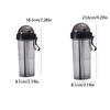 Portable Straw Cup Large Capacity Water Bottle Drinkware Double Drinking Cup  Outdoor