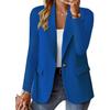 Women's Blazer Long Sleeve Button Suit Solid Lapel Outwear Casual Coat Jacket Cardigan Outfits Office Work Jacket