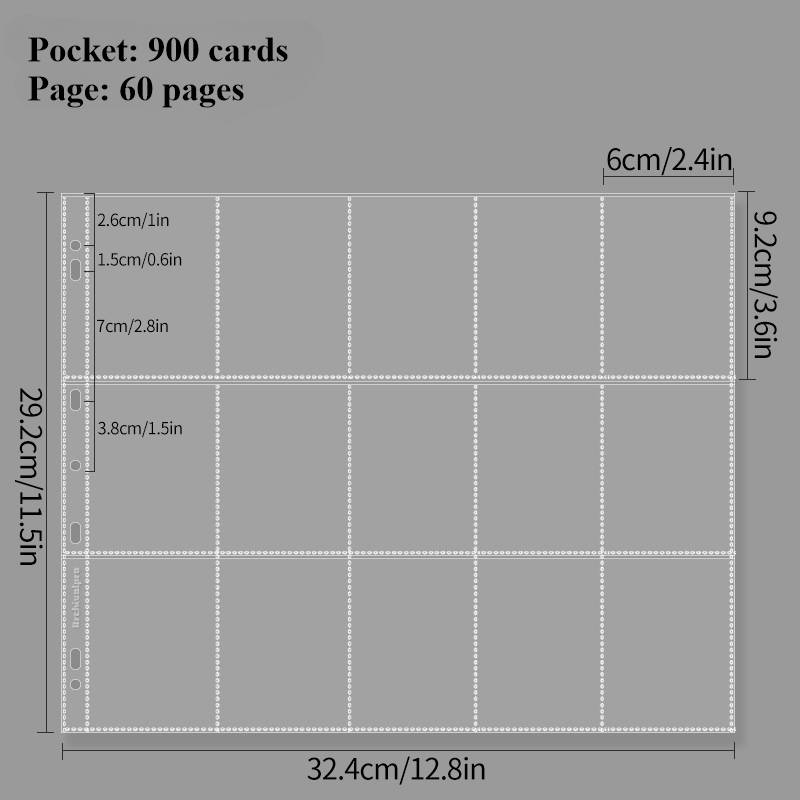 5-15 Grid Binder Photocard Holder 10-90pcs Inner Page Large Capacity Photo Album Idol Card Collect Book Poka Cards Binder Album