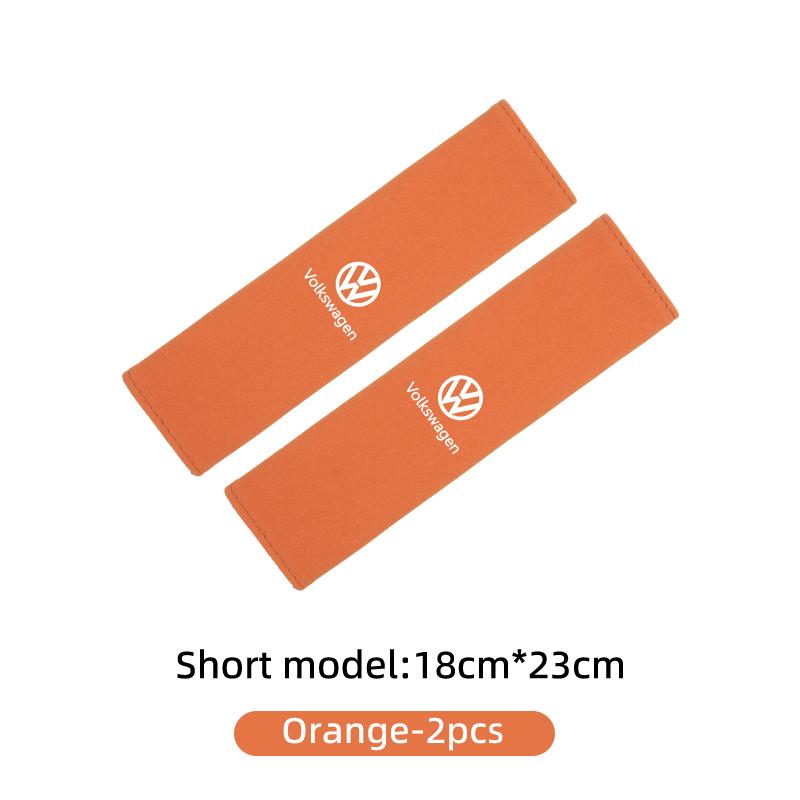 XYZ1 For Volkswagen VW Suede Car Seat Safety Belt Adjustable Shoulder Protector Pad Scirocco Passat Polo B5 B6 B7 CC Tiguan Sharan