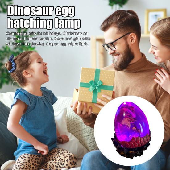 Ночной светильник в виде яйца динозавра ручной работы в виде дракона, инкубационный светильник в виде яйца динозавра для детей