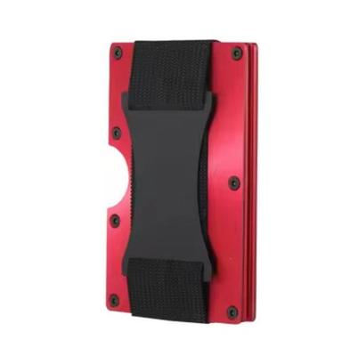 Кошелек - Алюминий - Красный - Блокировка RFID - 10-12 карт - Элегантный дизайн