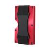 Wallet - Aluminum - Red - RFID Blocking - 10-12 Cards - Elegant Design