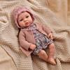 40CM Cloth Body Reborn Baby Doll For Girl Bebe Lifelike Reborn Doll Soft Baby Girl Doll No Hair High Quality Bebe Dolls