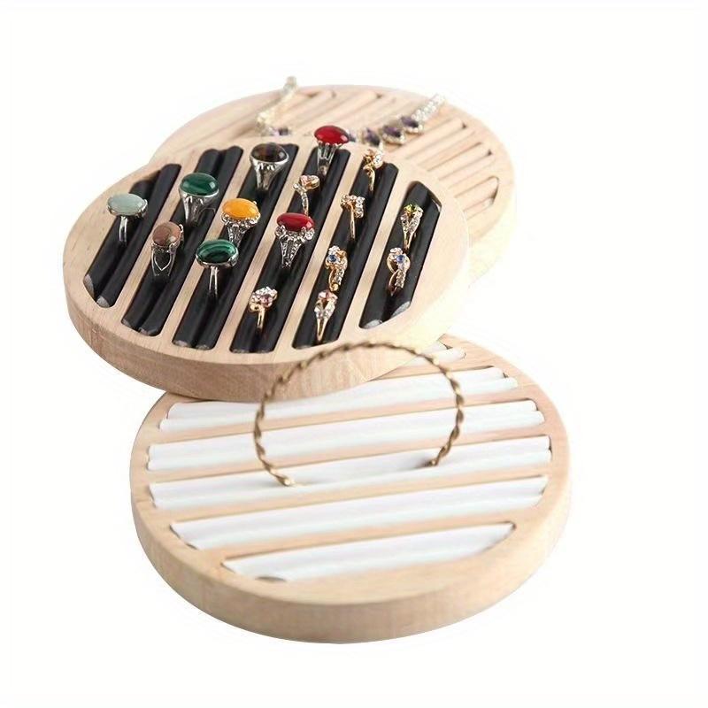 Ring Earrings Wooden Display Tray Ring Earrings Tray Display Tray Counter Storage Colors