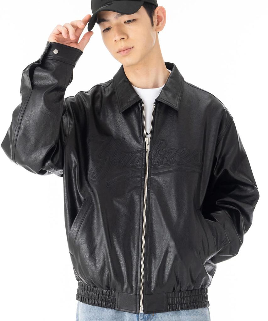 New Era Куртка из искусственной кожи 15129282 NER37A5261 NY Черный M