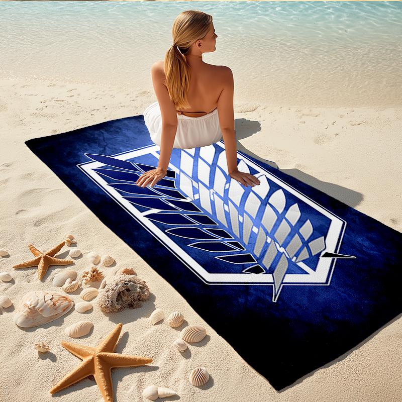 1Pc Wings Liberty Emblem Beach Towel Quick Dry Multiuse For Beach Pool Gym Yoga Home Travel Christmas Halloween Xmas Gift L116