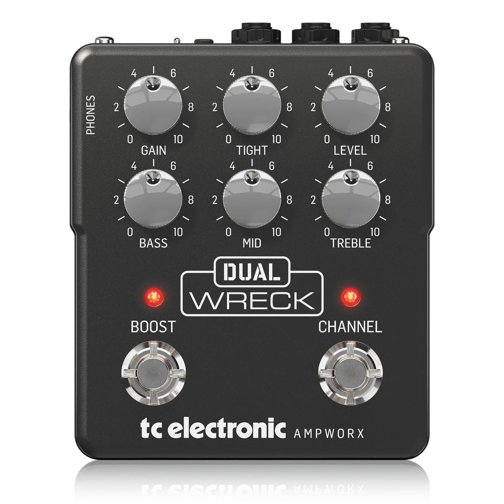 TC Electronic Dual Wreck гитарный предусилитель с технологией TC Ampworx, официальным Celestion и предусилителем для наушников, технология высокого усиления, двухканальный
