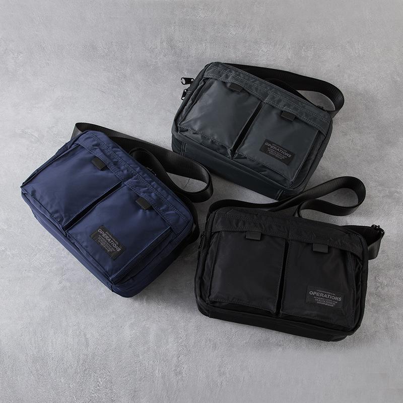 Квадратная сумка через плечо с несколькими карманами, практичная повседневная сумка-мессенджер, мужская сумка через плечо, модная мужская сумка для поездок на работу