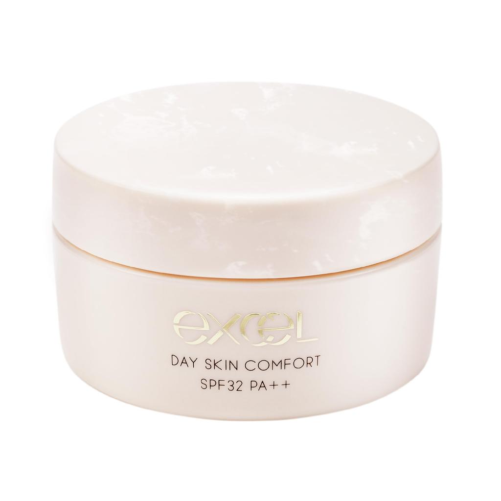 Excel Day Skin Comfort and UV Ceramide для сияющего лица Солнцезащитный праймер, сыворотка, крем, Всё в одном Выравнивающий тон кожи,