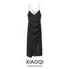 Fashion Style 2024 Summer New Women's Clothing Polka Dot Print Sling Midi Skirt Dress 2976764 084