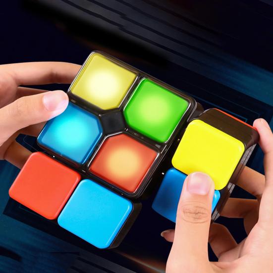 Игрушка-непоседа с гладкими краями, легкая музыкальная игрушка-куб с без заусенцев, легкая портативная обучающая игрушка-головоломка, интерактивная для родителей и детей