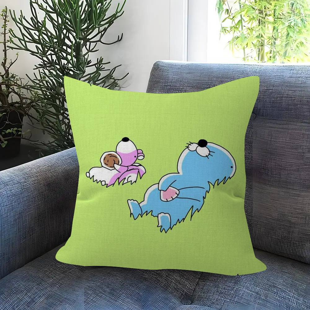Cartoon Anime BBonobono Pillow Cushion Cover Pillowcase Living Room Sofa Home Decor Customized
