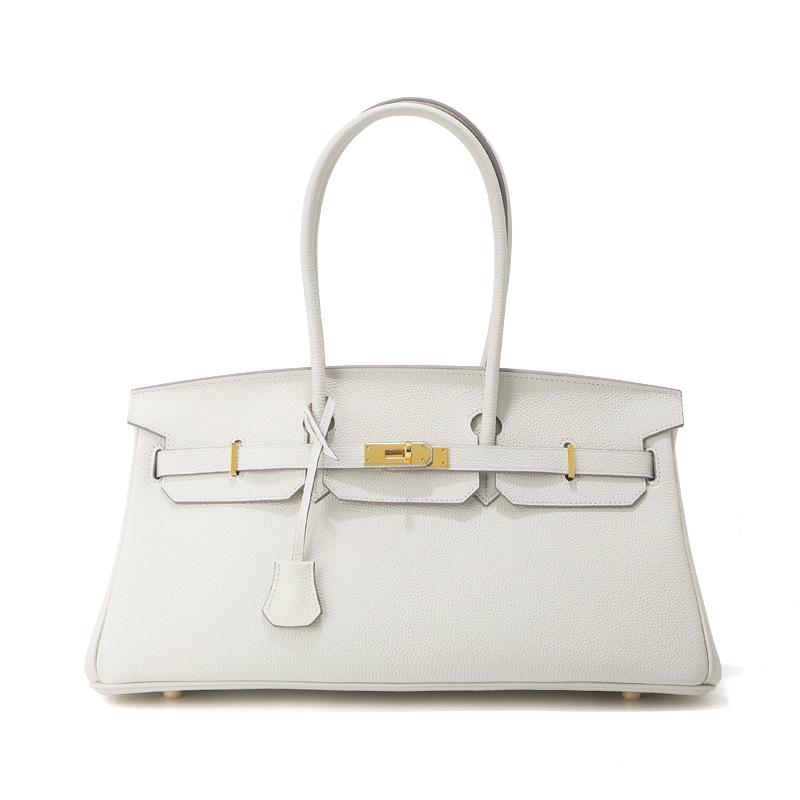 Horizontal 40cm Top Layer Cowhide Leather Women's Bag Large Capacity Handbag High-end Commuting Versatile Crossbody