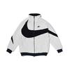 Womens Big Swoosh Reversible Boa Jacket (Asia Sizing) White/Navy/Black Men Outerwear BQ6546-114