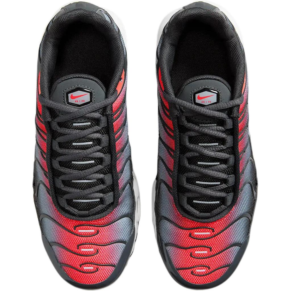 Nike Air Max Plus GS Яркие темно-красные антрацитовые детские кроссовки Красный Волк-Серый Белый CD0609-604