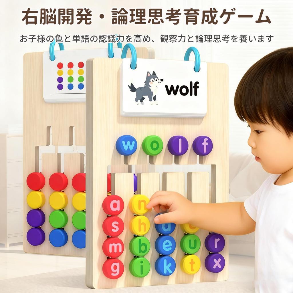 Kumomi Montessori Toys, Educational Toys, Toys for Girls and Boys Ages 3, 4, 5, 6, and 7, Birthday Gift, Wooden Puzzle, Brain Training Puzzle,