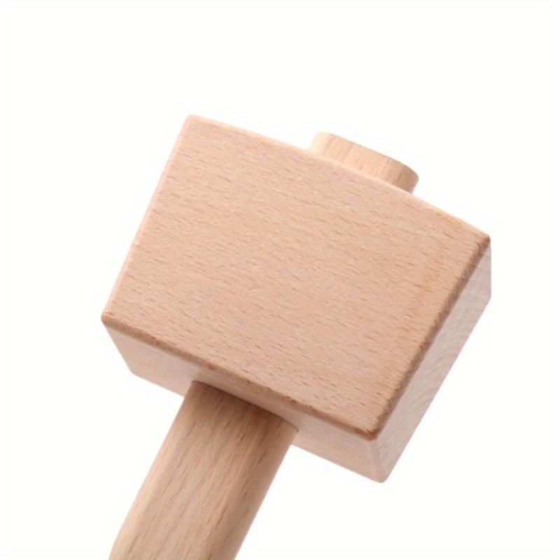 1 шт. Ручной молоток для DIY, круглый деревянный молоток, легкий и удобный, гладкий деревянный молоток, подходит для дома и улицы