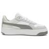 Puma Carina Street Leather Fashion Casual Durable Low-Top Sneakers Women Sneaker White Gray 389390-20
