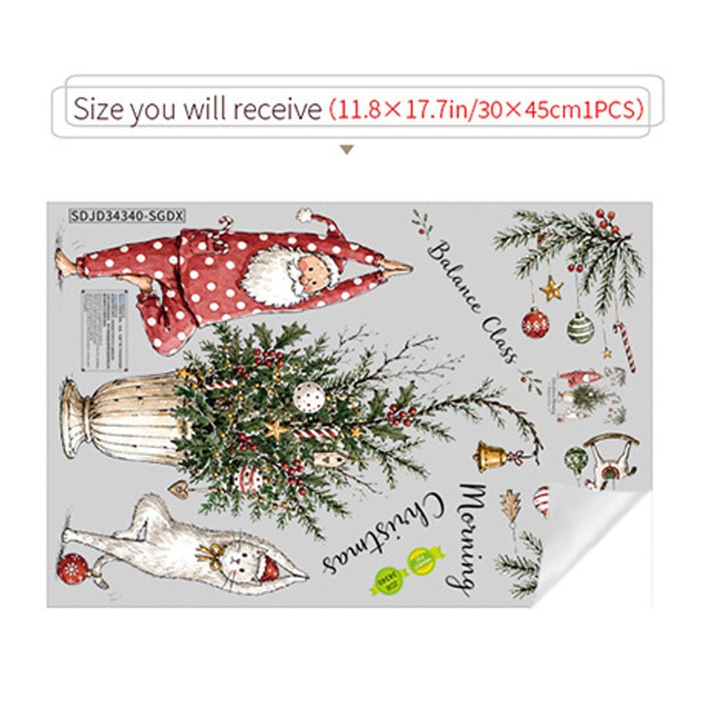 Colorful Glass Cling Decals Static Shopwindow Decorative Sticker  Home Decoration