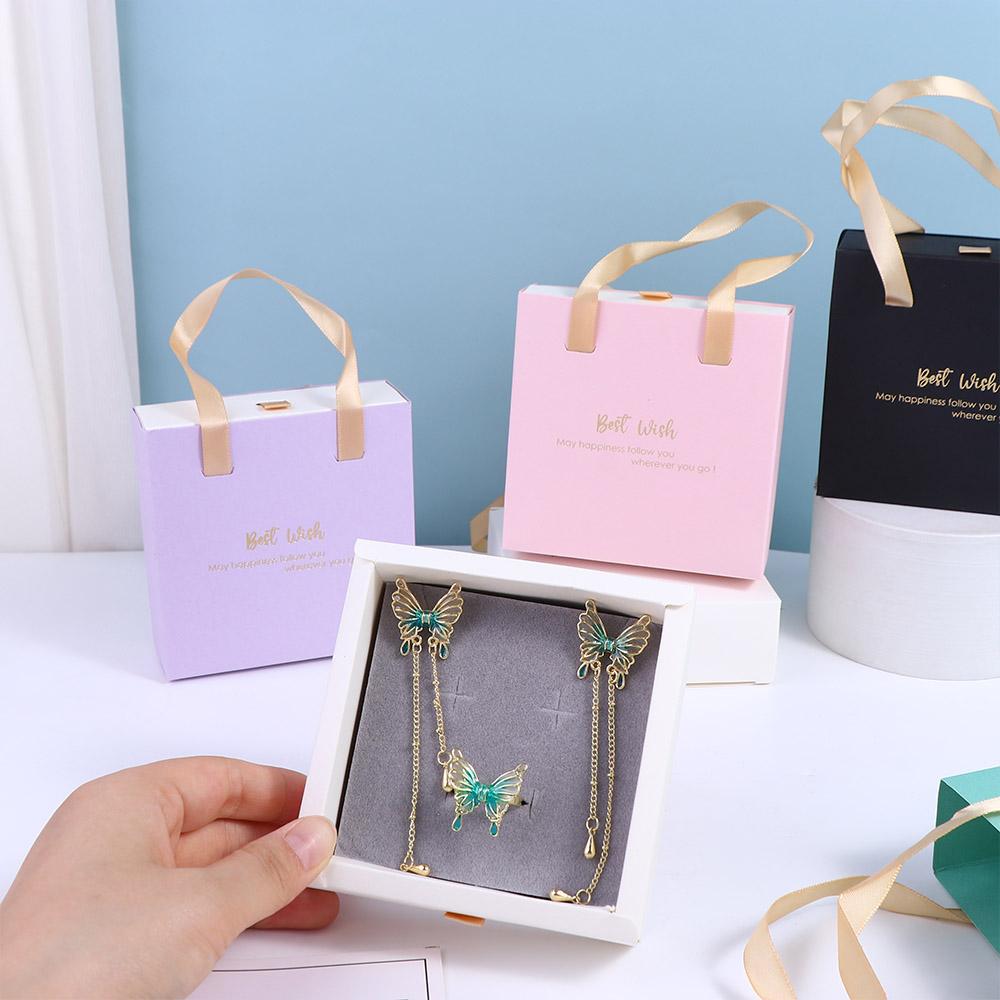 Pendant Ring Party Jewelry Display Box Storage Box Drawer Jewelry Box Earrings Case Gift Packaging