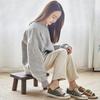 Youshu Solid Paulownia Wood Square Stool