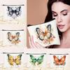 Шикарная холщовая косметичка Diamond Butterfly - Портативная дорожная косметичка, идеальная
