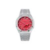 CASIO Unisex Liquid Crystal,Analog Dual Display Series 48.5mm Red Watch GA-2100-4A(Watch8--)