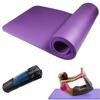 Scratch Comes with Special Extra Thick Yoga Training Training Doesn't Floors, Anti-slip Grooves, Case, 2cm, 20mm, Mat, Mat, Yoga, [Purple]