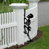 Хэллоуин Скелет Декоративный Садовый Колышек Погодоустойчивый Металлический Уличный Патио Двор Газон Жуткий