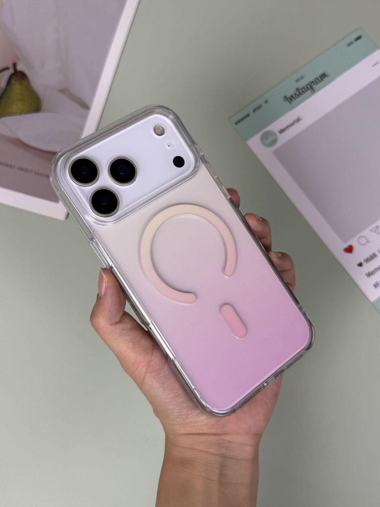 Иридиевый чехол с дофаминовым градиентом для iPhone 17 Pro Max/16 Модный защитный чехол
