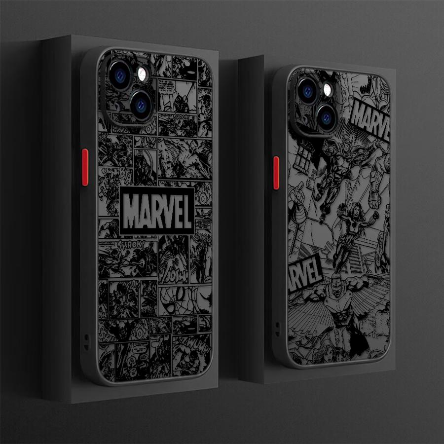 Задняя крышка-чехол для телефона для iPhone 17 Pro Max 16 Plus XS XR 11 14 17e 12 13 Mini Air 15 7 8 SE Логотип Героя Marvel