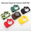 Сумка для камеры и силиконовый защитный чехол для полнокадровой беззеркальной камеры Canon EOS R8 - Мягкий гелевый чехол